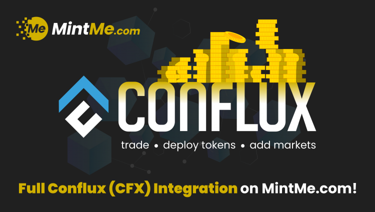 Full Conflux (CFX) Integration on MintMe.com! post